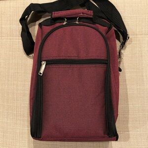 Burgundy Insulated Wine Picnic bag